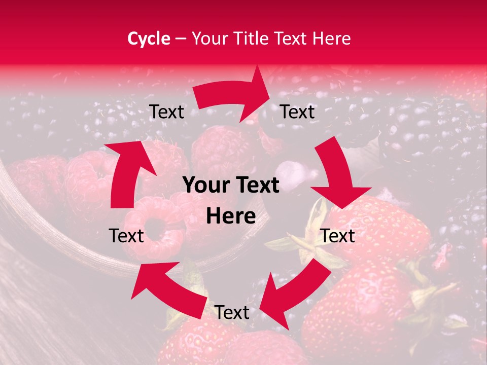 Blue Berrie Fruit Ripe PowerPoint Template