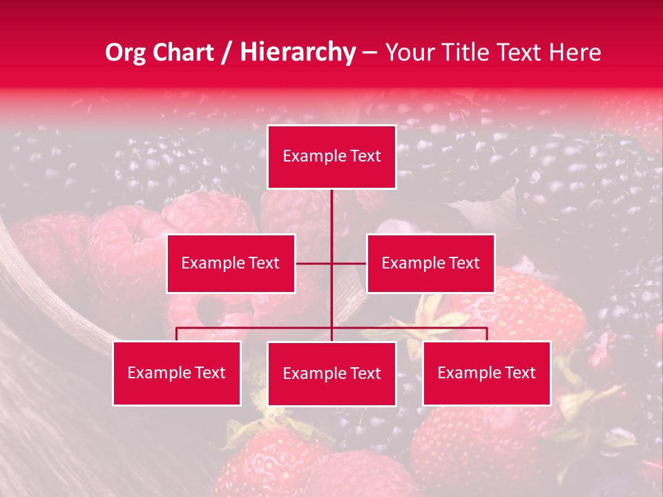 Blue Berrie Fruit Ripe PowerPoint Template