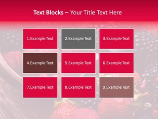 Blue Berrie Fruit Ripe PowerPoint Template