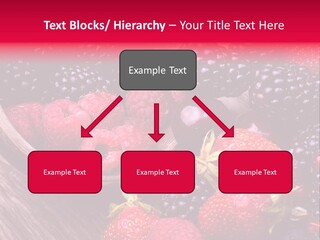 Blue Berrie Fruit Ripe PowerPoint Template