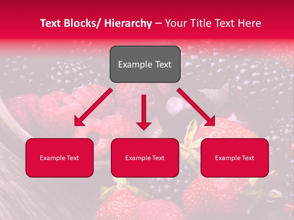 Blue Berrie Fruit Ripe PowerPoint Template