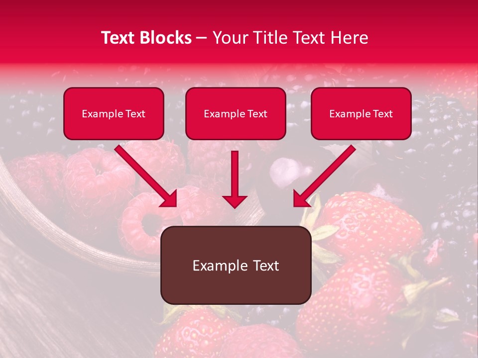 Blue Berrie Fruit Ripe PowerPoint Template
