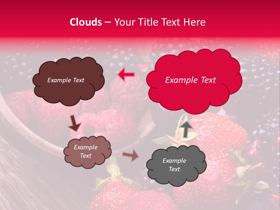 Blue Berrie Fruit Ripe PowerPoint Template