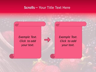 Blue Berrie Fruit Ripe PowerPoint Template