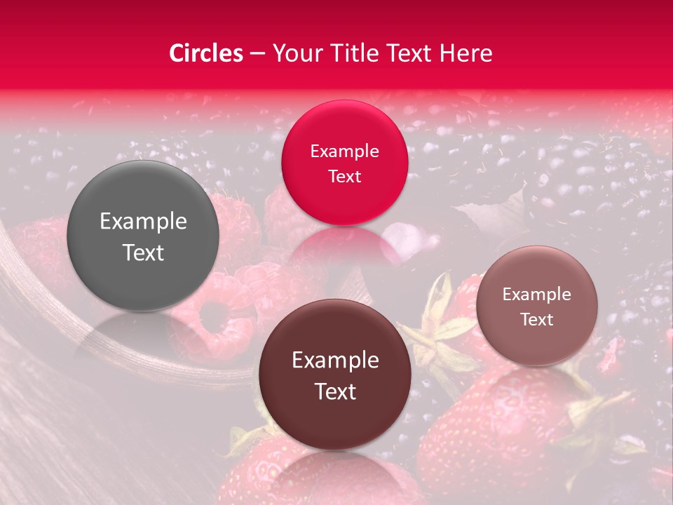 Blue Berrie Fruit Ripe PowerPoint Template