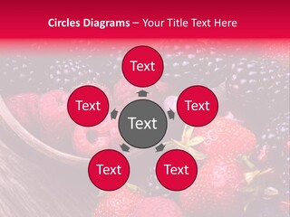 Blue Berrie Fruit Ripe PowerPoint Template