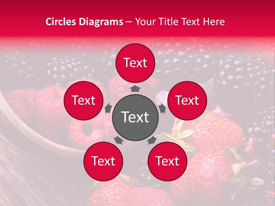 Blue Berrie Fruit Ripe PowerPoint Template