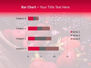 Blue Berrie Fruit Ripe PowerPoint Template