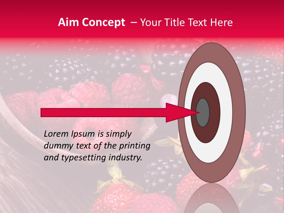 Blue Berrie Fruit Ripe PowerPoint Template