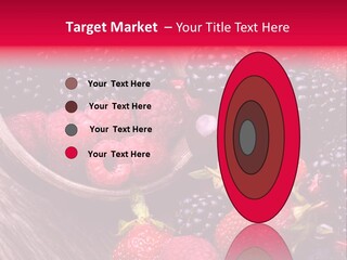 Blue Berrie Fruit Ripe PowerPoint Template