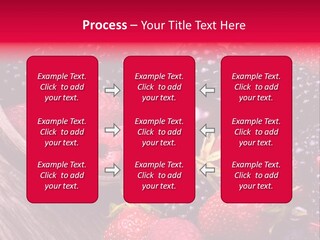 Blue Berrie Fruit Ripe PowerPoint Template