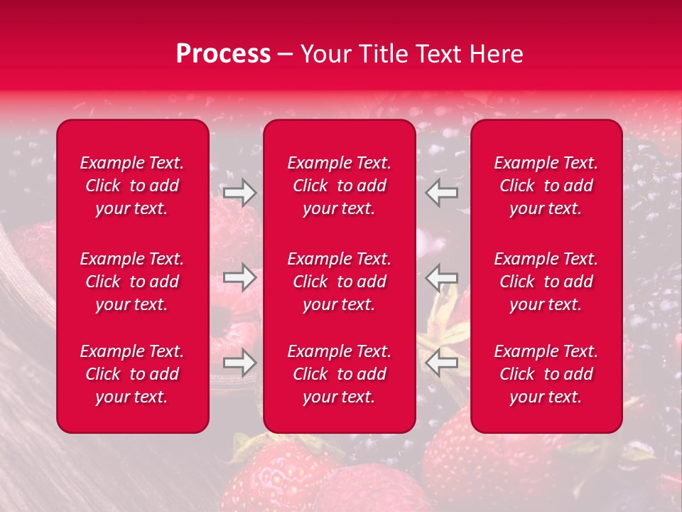 Blue Berrie Fruit Ripe PowerPoint Template