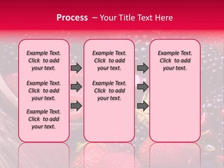 Blue Berrie Fruit Ripe PowerPoint Template