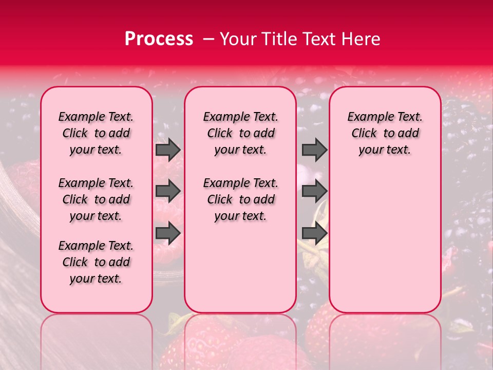 Blue Berrie Fruit Ripe PowerPoint Template
