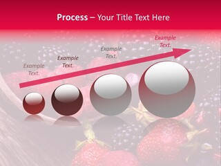 Blue Berrie Fruit Ripe PowerPoint Template
