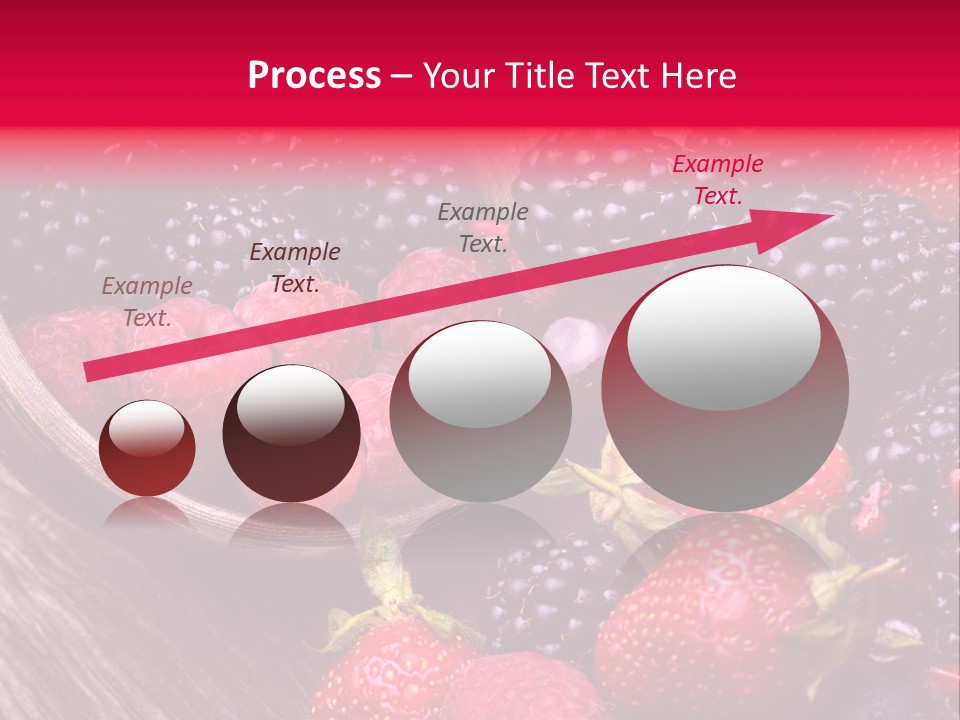 Blue Berrie Fruit Ripe PowerPoint Template