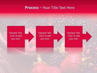 Blue Berrie Fruit Ripe PowerPoint Template