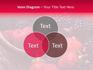 Blue Berrie Fruit Ripe PowerPoint Template