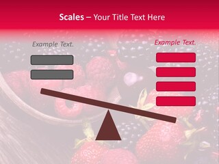 Blue Berrie Fruit Ripe PowerPoint Template