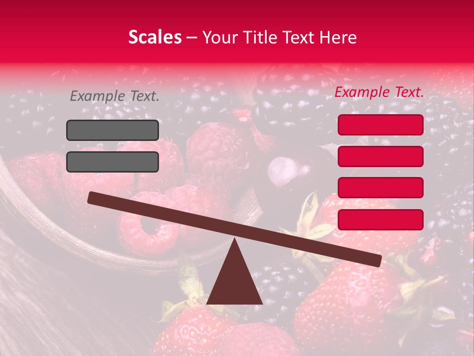 Blue Berrie Fruit Ripe PowerPoint Template