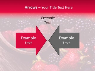 Blue Berrie Fruit Ripe PowerPoint Template