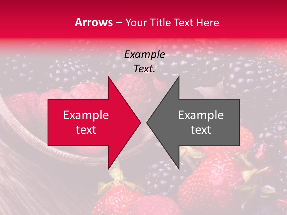 Blue Berrie Fruit Ripe PowerPoint Template