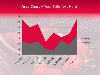 Blue Berrie Fruit Ripe PowerPoint Template