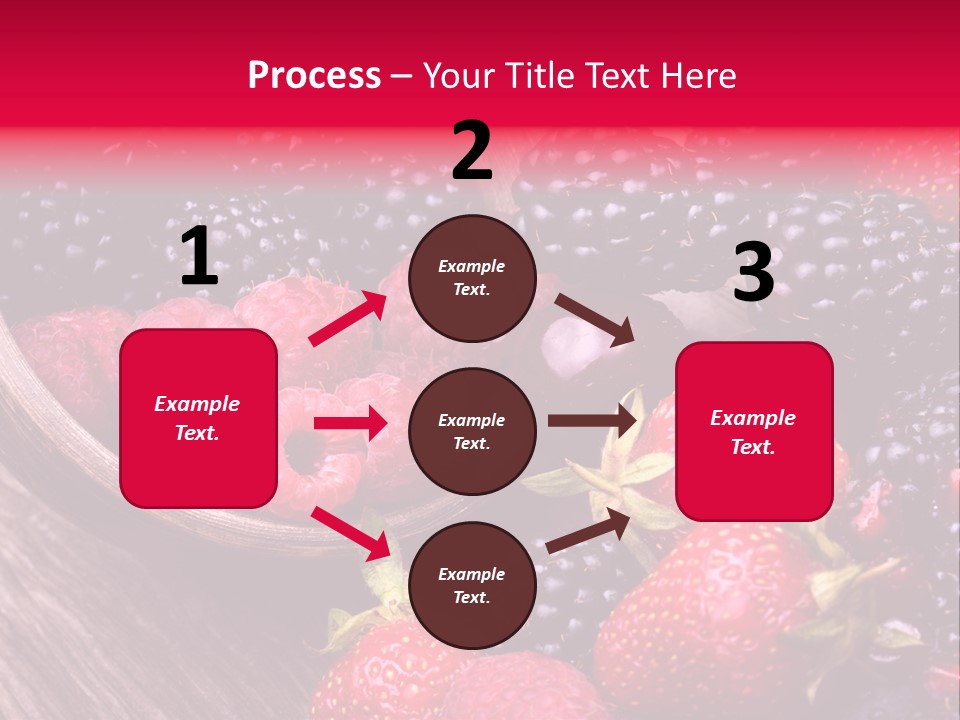 Blue Berrie Fruit Ripe PowerPoint Template