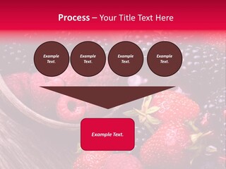 Blue Berrie Fruit Ripe PowerPoint Template