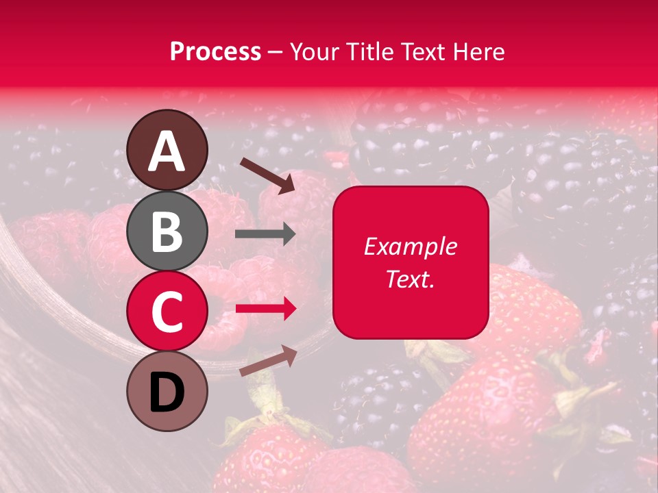 Blue Berrie Fruit Ripe PowerPoint Template