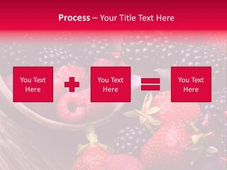 Blue Berrie Fruit Ripe PowerPoint Template