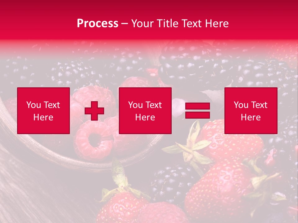 Blue Berrie Fruit Ripe PowerPoint Template