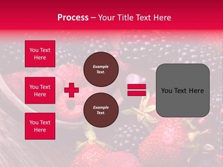 Blue Berrie Fruit Ripe PowerPoint Template