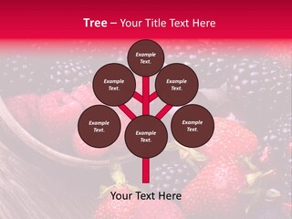 Blue Berrie Fruit Ripe PowerPoint Template