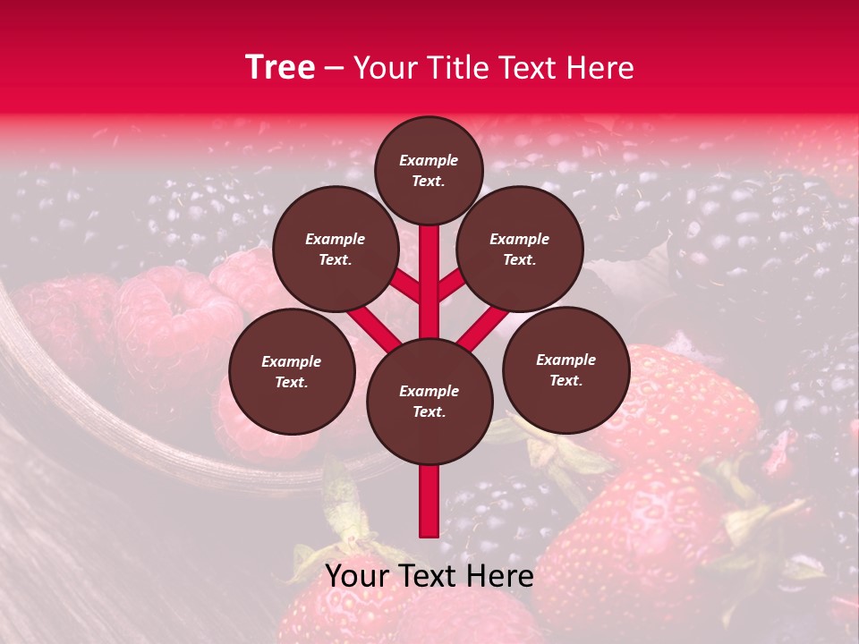 Blue Berrie Fruit Ripe PowerPoint Template