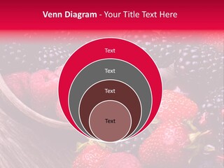 Blue Berrie Fruit Ripe PowerPoint Template