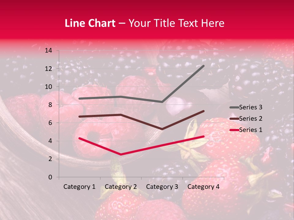 Blue Berrie Fruit Ripe PowerPoint Template