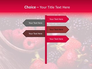 Blue Berrie Fruit Ripe PowerPoint Template