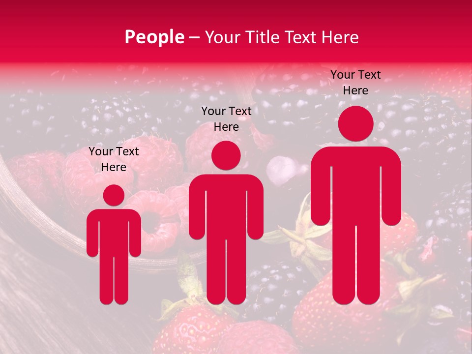 Blue Berrie Fruit Ripe PowerPoint Template