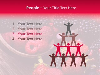 Blue Berrie Fruit Ripe PowerPoint Template