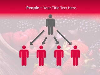 Blue Berrie Fruit Ripe PowerPoint Template