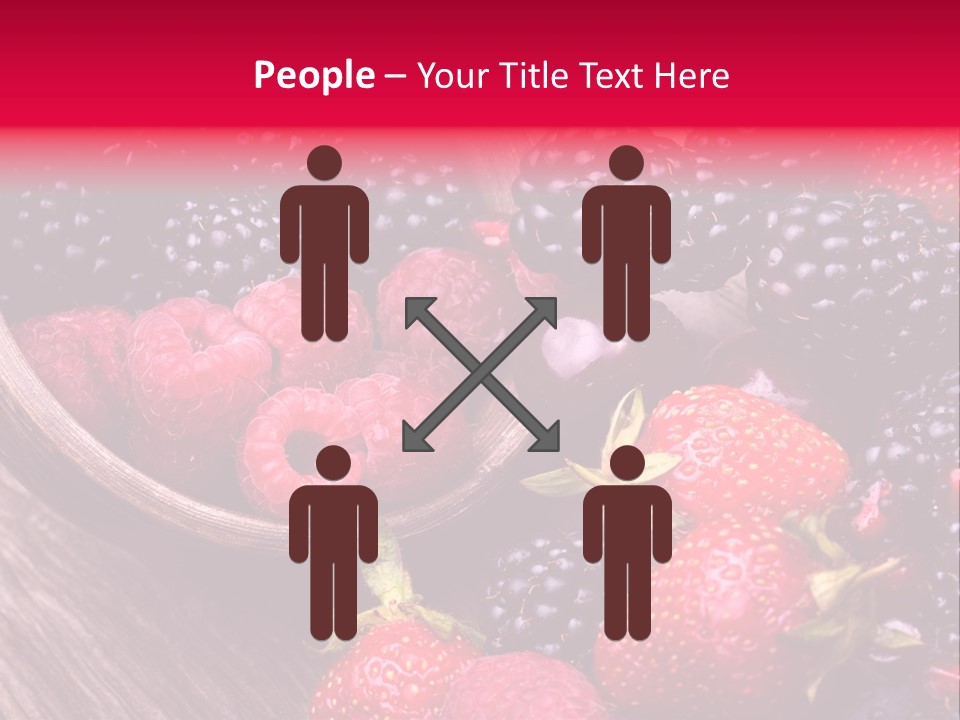 Blue Berrie Fruit Ripe PowerPoint Template