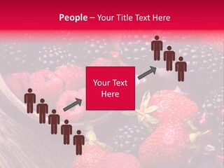 Blue Berrie Fruit Ripe PowerPoint Template