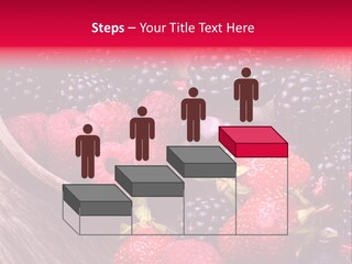 Blue Berrie Fruit Ripe PowerPoint Template