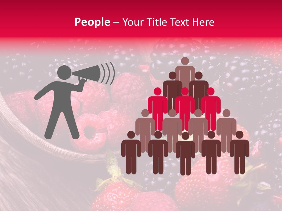 Blue Berrie Fruit Ripe PowerPoint Template