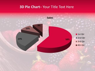 Blue Berrie Fruit Ripe PowerPoint Template