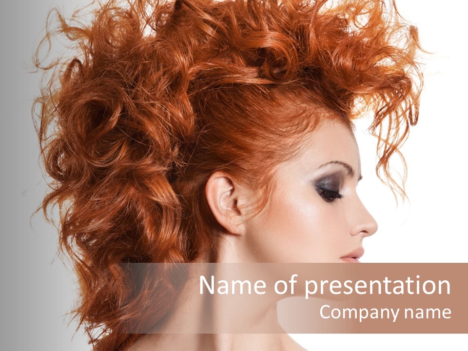 Young Makeup Care PowerPoint Template