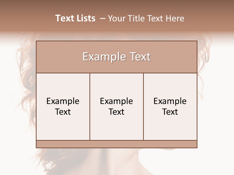 Young Makeup Care PowerPoint Template
