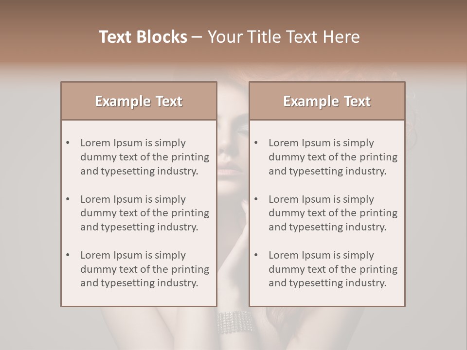 Cosmetic Toned Care PowerPoint Template