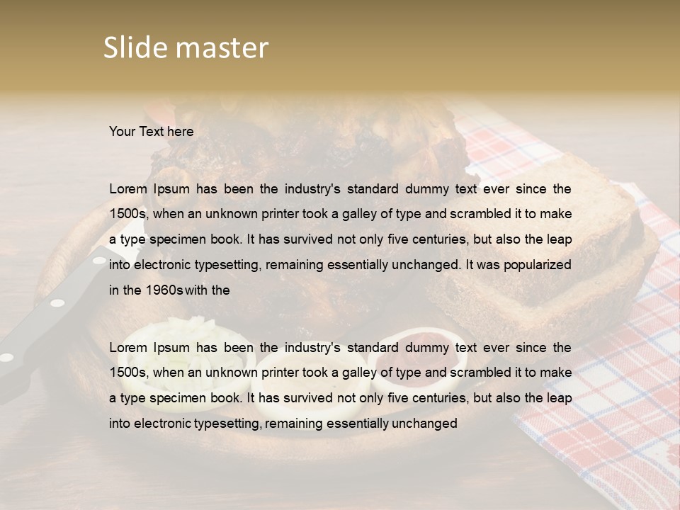 Knee Roast European PowerPoint Template